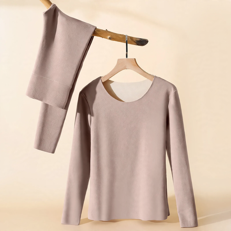 Thermal underwear set with heating function and shaping effect