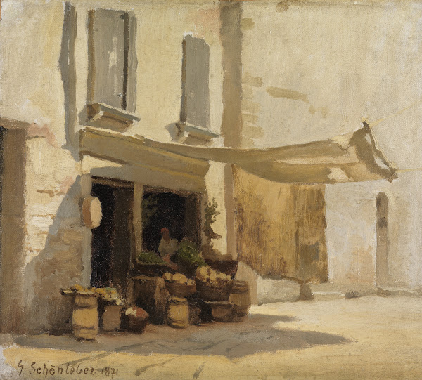 Obstbude in Venedig 1871