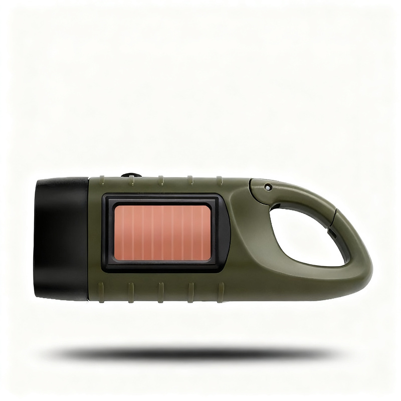 Solar-Handkurbel-Taschenlampe mit Powerbank