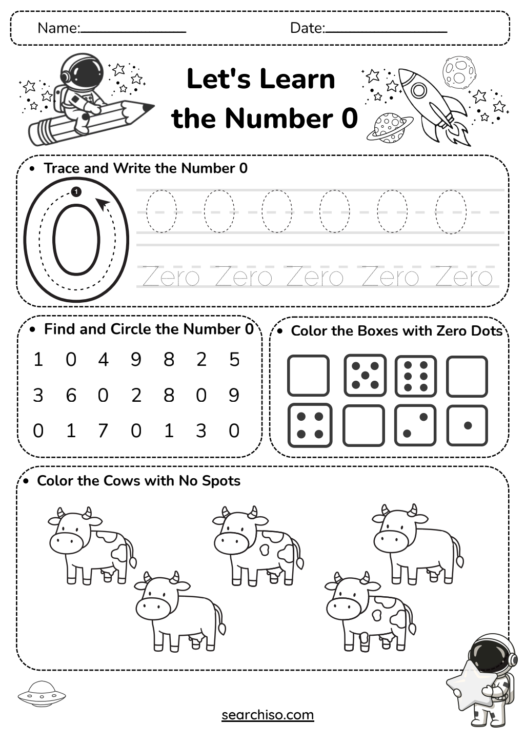 The Zero Hero Primary Tracing Guide PDF printable