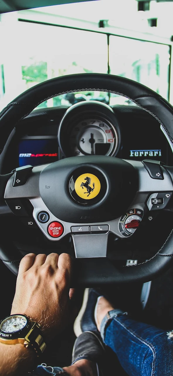 Driving Ferrari, Ferrari, Cars, Ferrari 458, Luxury Car 5K iPhone Phone Wallpaper