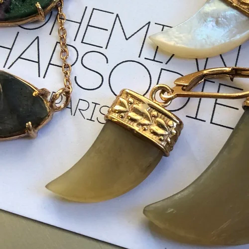 Моно серьга Джайпур mini HORN