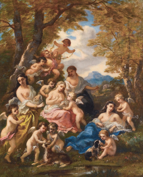 Nymphes Et Amours 1854