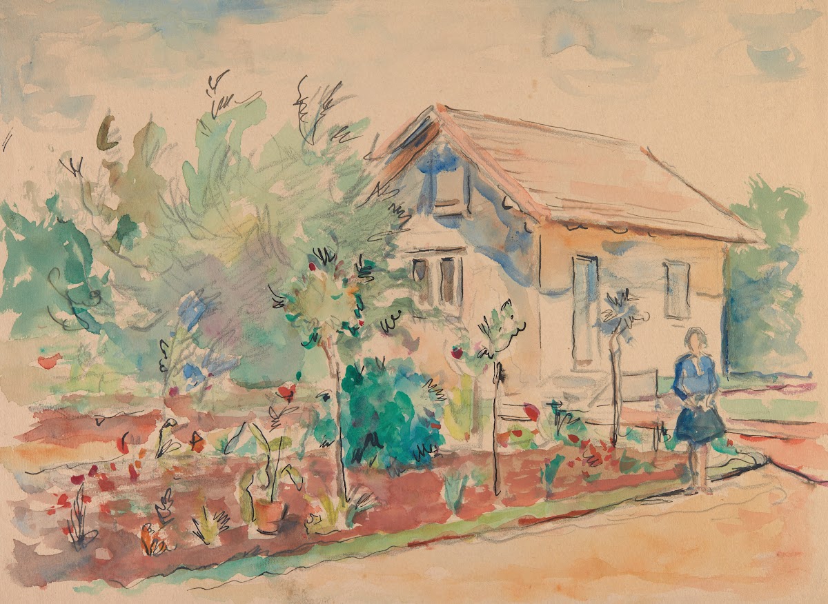 Dom z ogródkiem kwiatowym 1920 1931