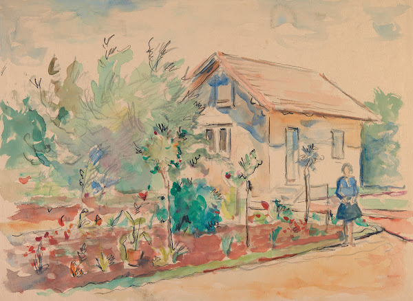 Dom z ogródkiem kwiatowym 1920 1931