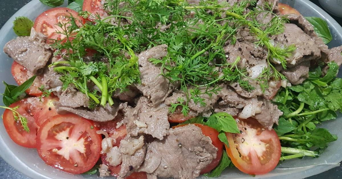 SP.0378 - Trâu Xào & Cải Son Trộn Dầu Giấm