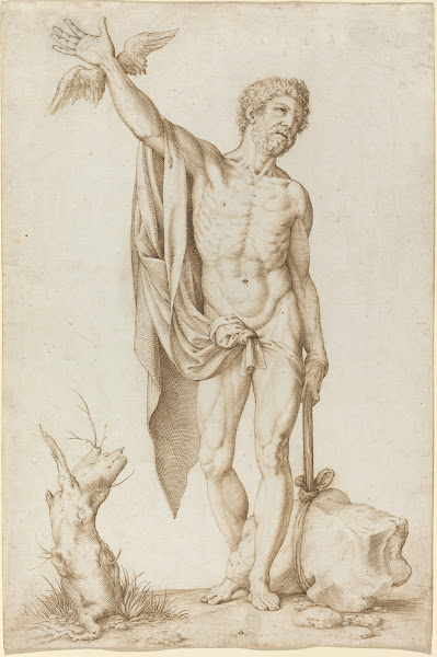 Allegory of Poverty Hindering Wit 1565 1570