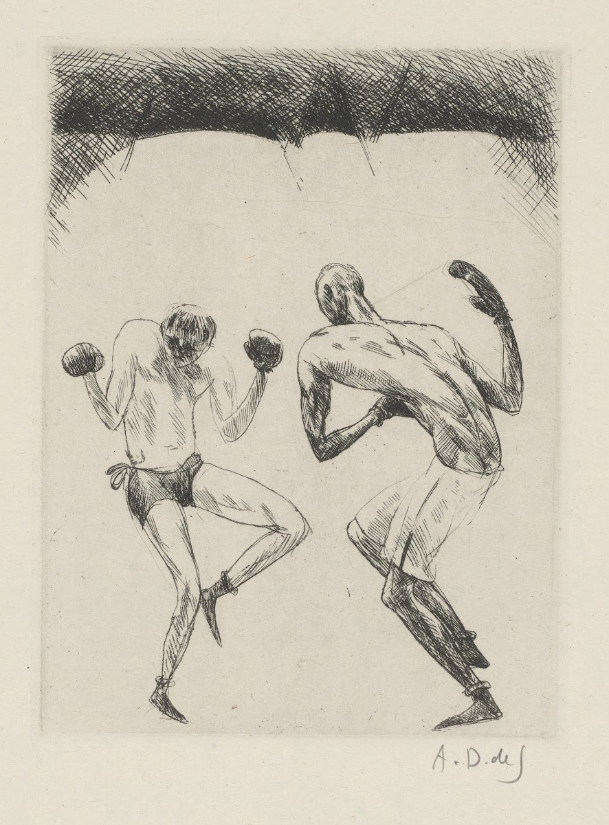 Tableau de la boxe illustré de 29 gravures à leau forte pl 8 1923