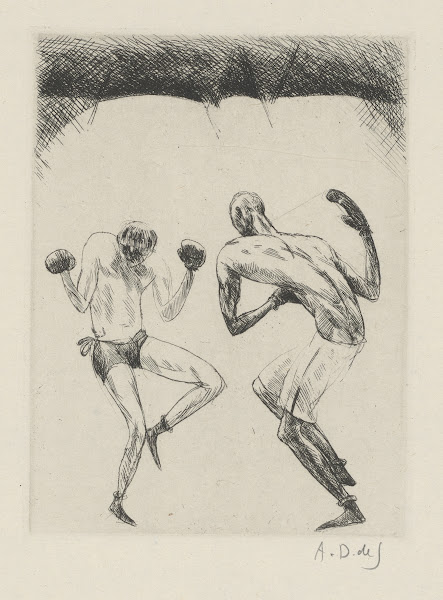 Tableau de la boxe illustré de 29 gravures à leau forte pl 8 1923
