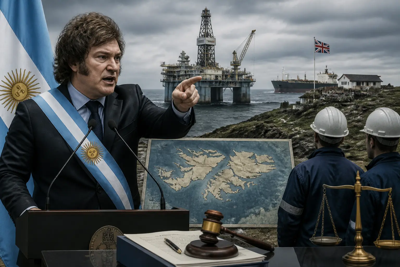 Editorial image for Argentine leader threatens sanctions on oil firms and reiterates Falklands claim