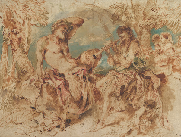 Youth Playing a Pipe for a Satyr 164550