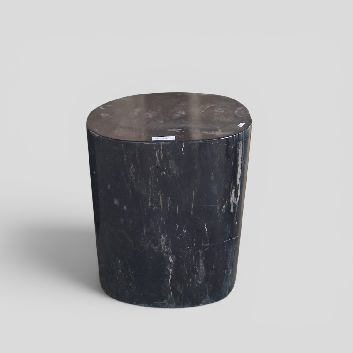 STOOL FULL POLISH — SKU PJA.35.44 | Petrified Wood by PJ Antique Bali