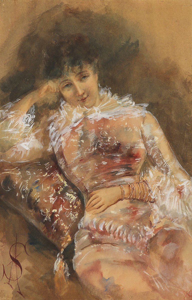 Porträt der Sarah Bernhardt 1880