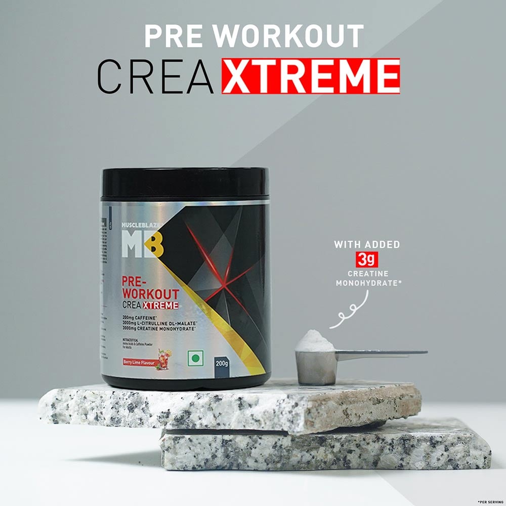 Pre Workout Crea-Xtreme — Berry Lime, 0.44 lb