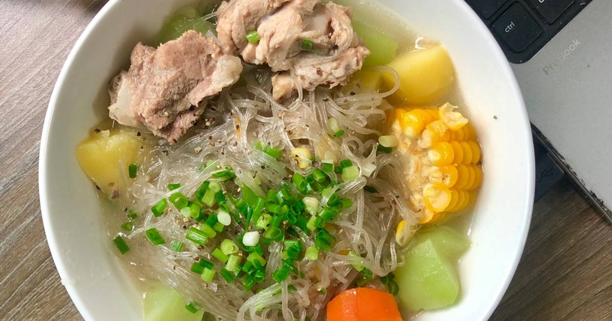 Miến sườn rau củ
