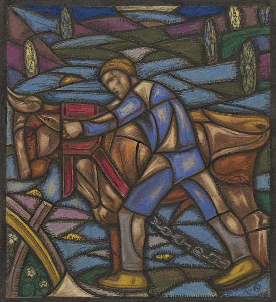 Ontwerp voor raam in het Nederlands Paviljoen op de tentoonstelling Arts Décorat