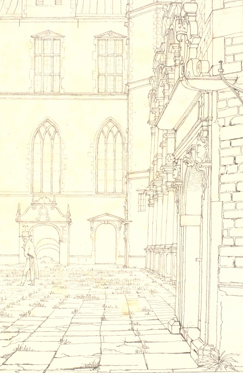 The Inner Court in Frederiksborg Castle 1831  1832