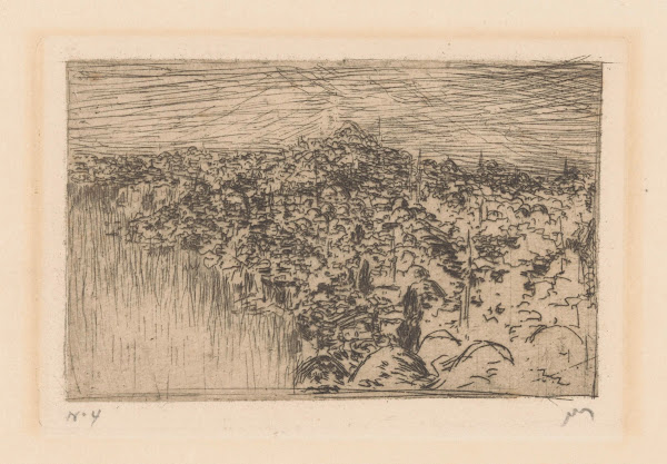 Stadsgezicht op Constantinopel 1889