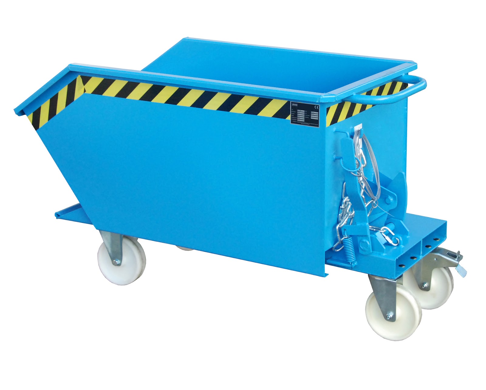 Kiepcontainer GU 300, gelakt, Lichtblauw