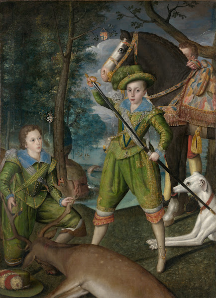 Henry Frederick 15941612 Prince of Wales with Sir John Harington 15921614 in the
