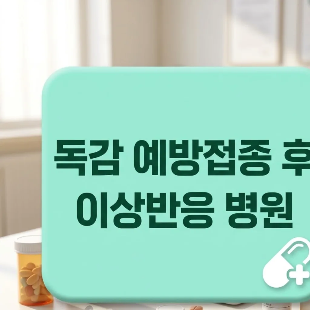 독감 예방접종 후 열, 이상반응 병원 가는 시점