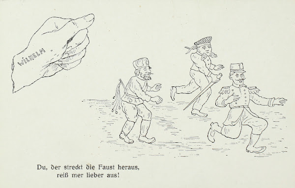 Du der streckt die Faust heraus reiß mer lieber aus 1914