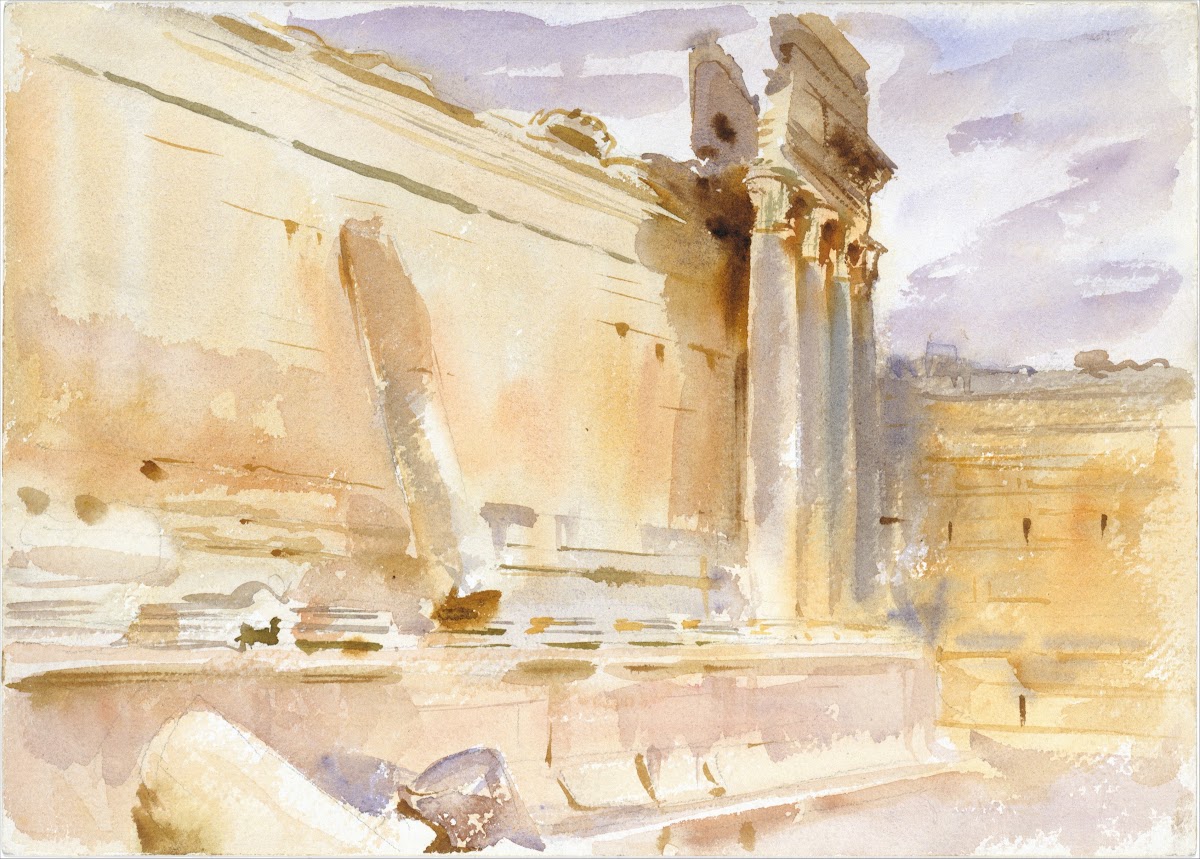 Temple of Bacchus Baalbek 1906