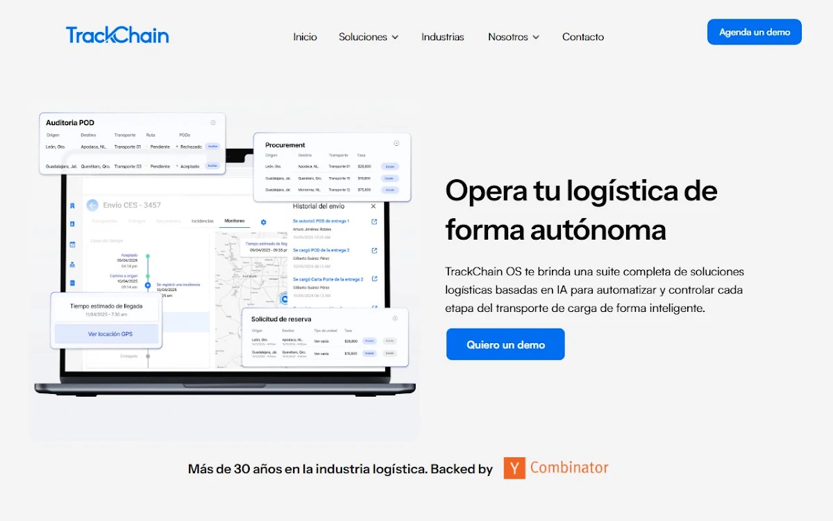 Captura de TrackChain