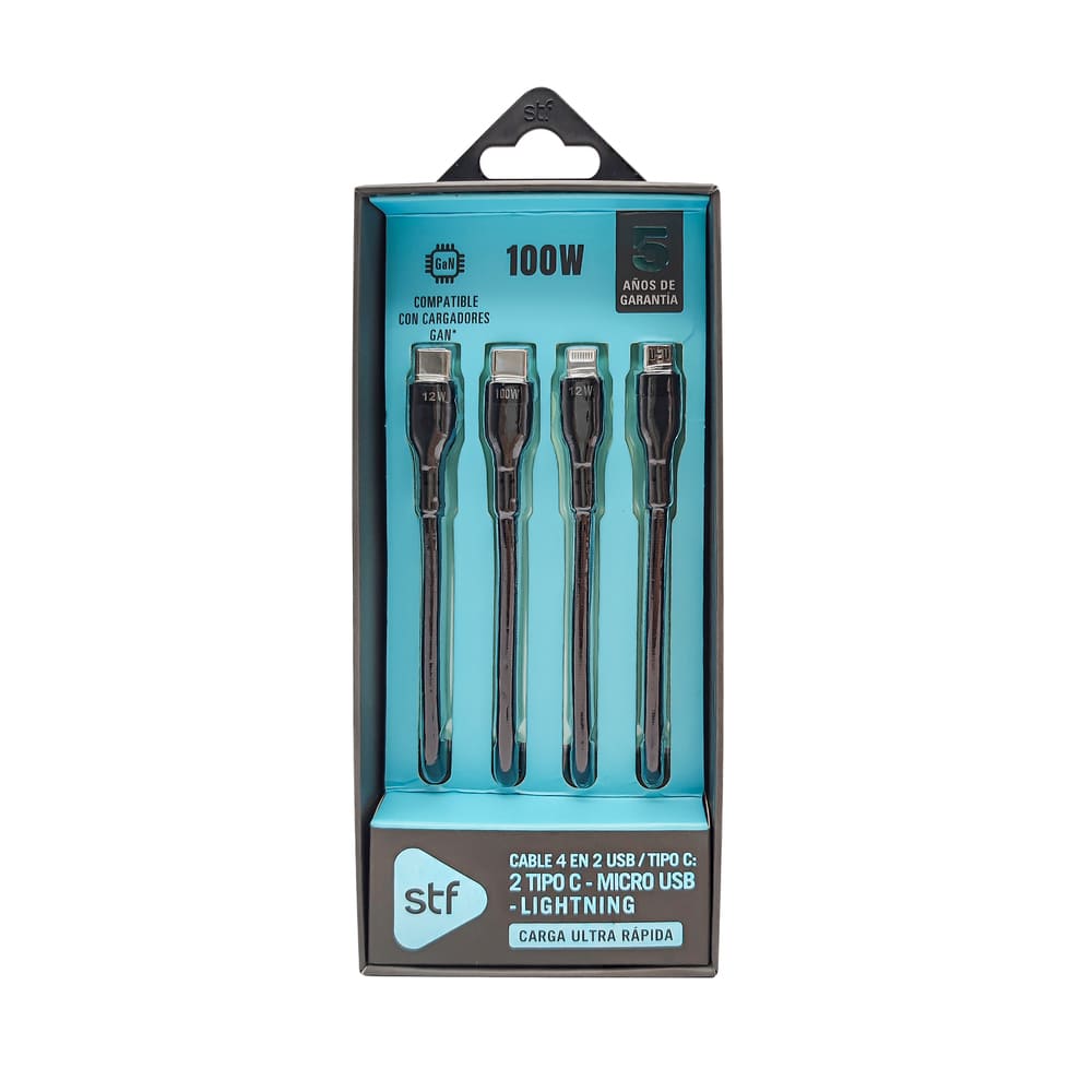 Cable de carga 4 en 2 STF™ 100 W