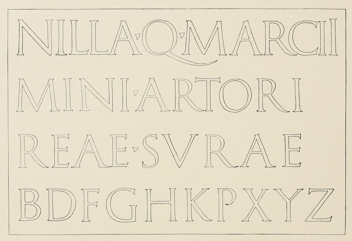 Portion of Roman Inscription with Supplied letters 1902
