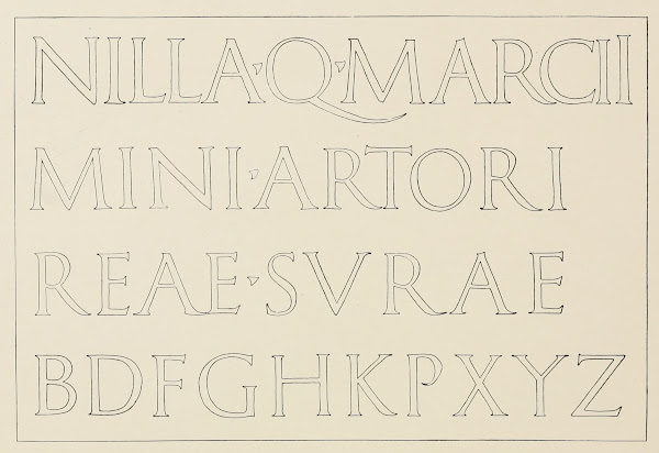 Portion of Roman Inscription with Supplied letters 1902