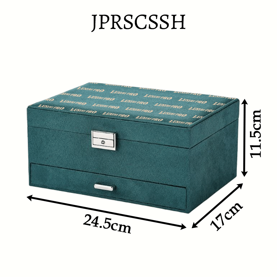 Suede Three-Layer Jewelry Box