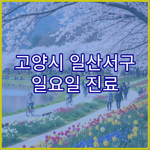 고양시 일산서구 일요일 진료 소아청소년과 병원 소아 감기·알레르기 진료 가능