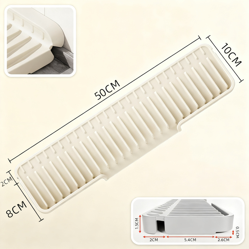 Silikon-Abtropfmatte für Spüle und Waschbecken