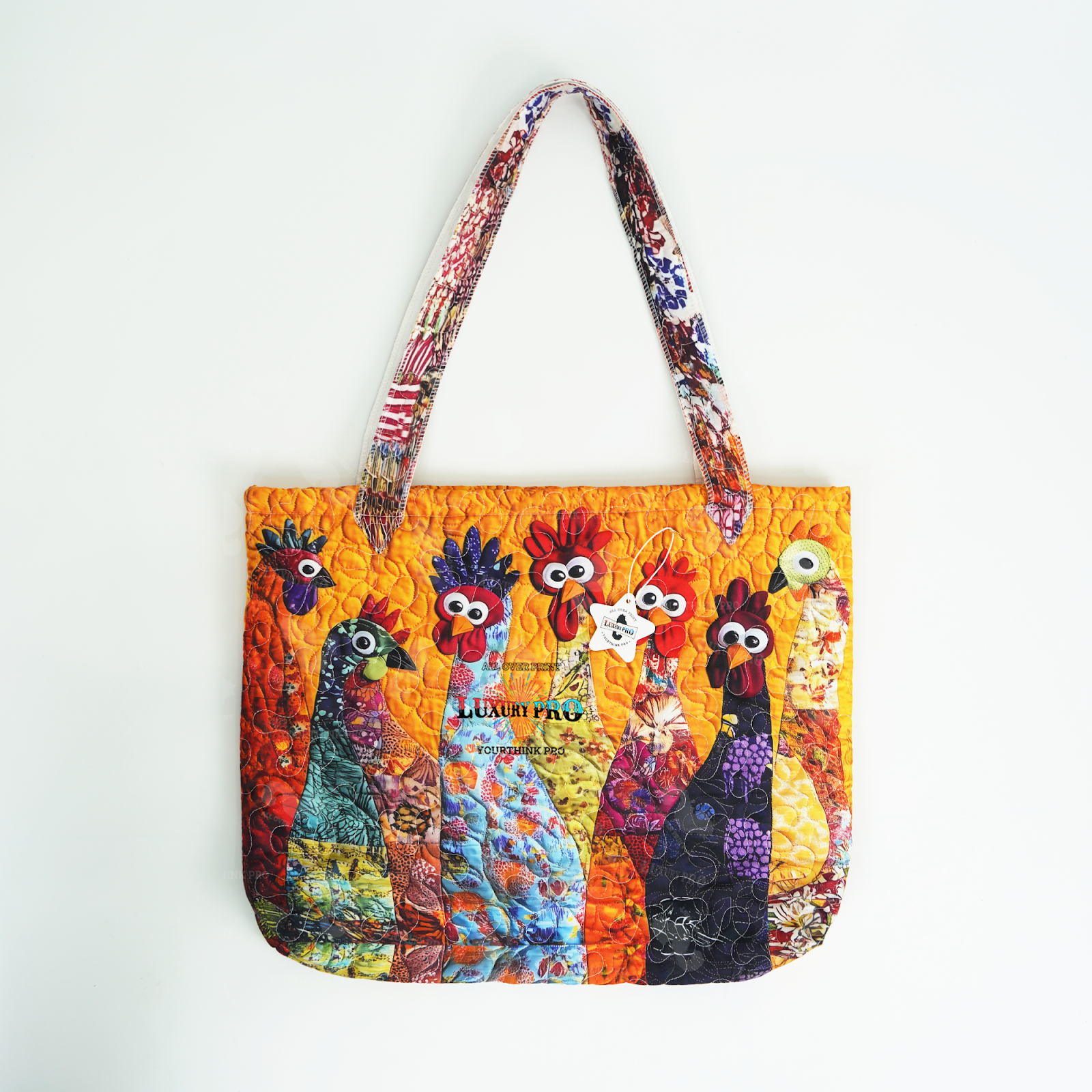 3D Quilted Tote Bag