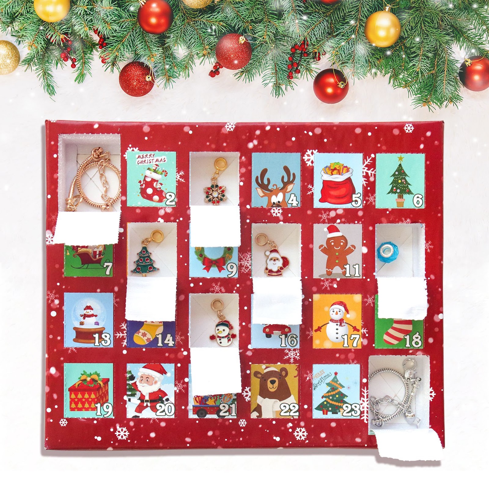 DIY Adventskalender mit Armbändern für Kinder