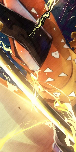 Zenitsu Agatsuma, Demon Slayer, Anime Art, Manga Illustration 4K Wallpaper Background