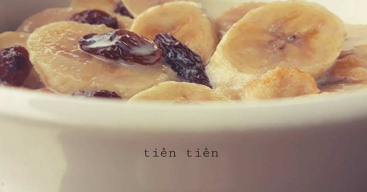 Yến mạch nho-chuối