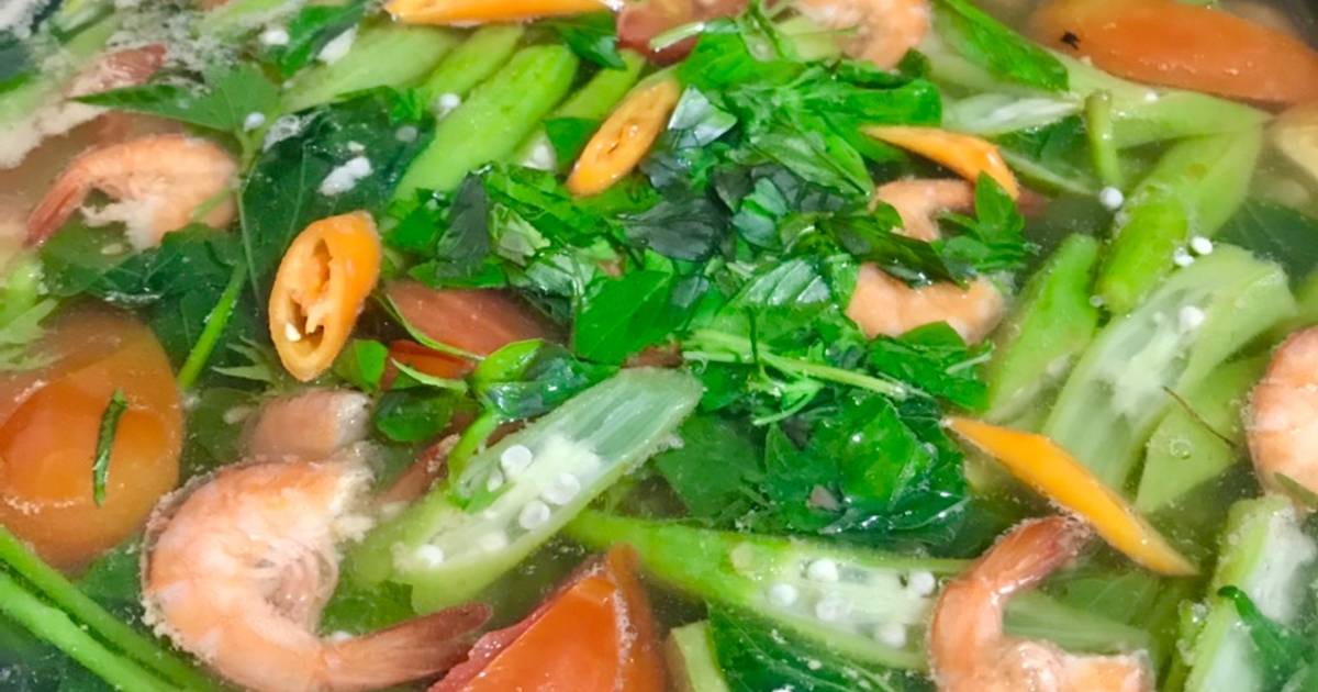 Canh chua nấu tép