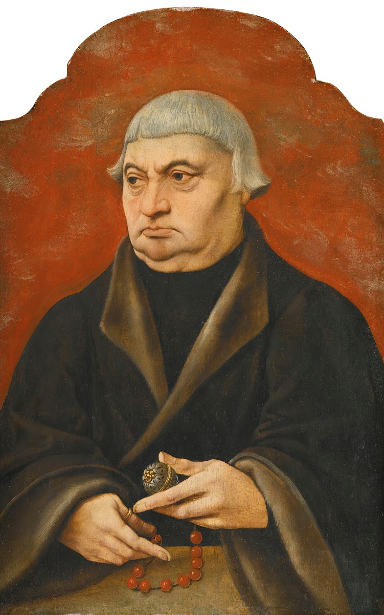 Portrait Of A Cleric With A Rosary circa 1540