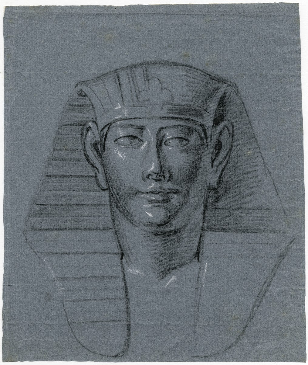 Kop van een Egyptisch beeld