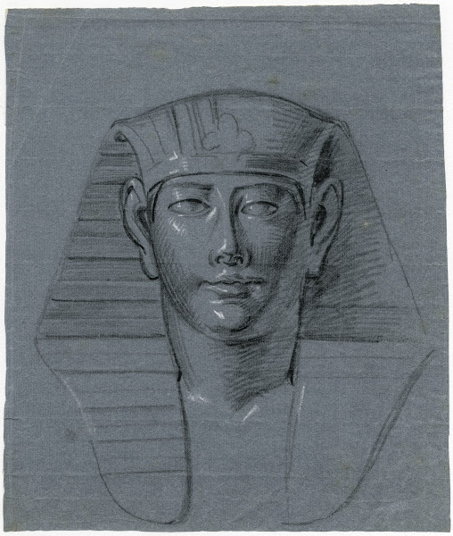 Kop van een Egyptisch beeld