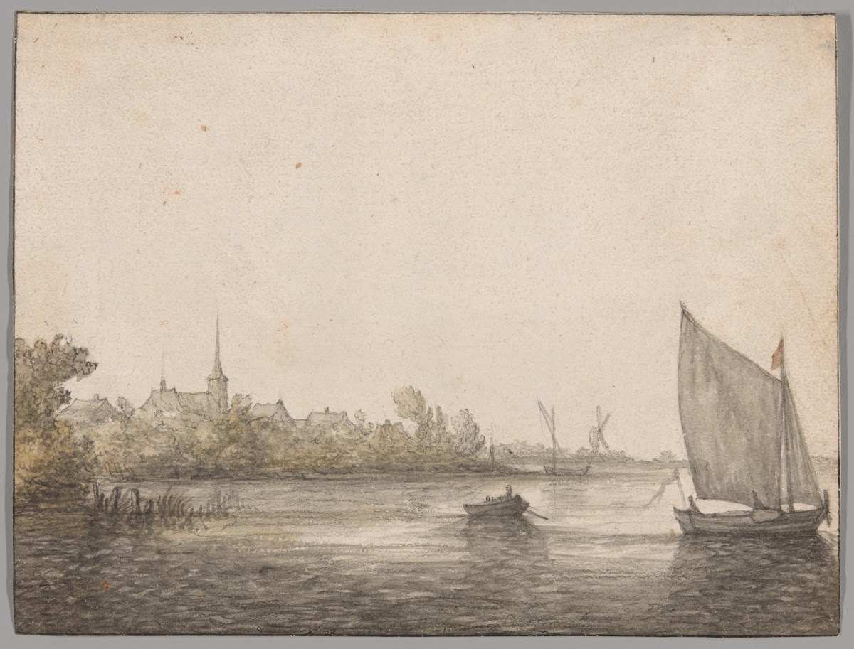 View of IJsselmonde Seen Across the New Maas c 1640