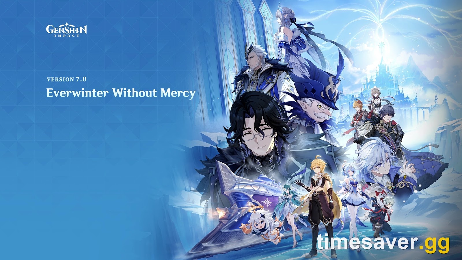 Genshin Impact Version 7.0 Everwinter Without Mercy splash screen