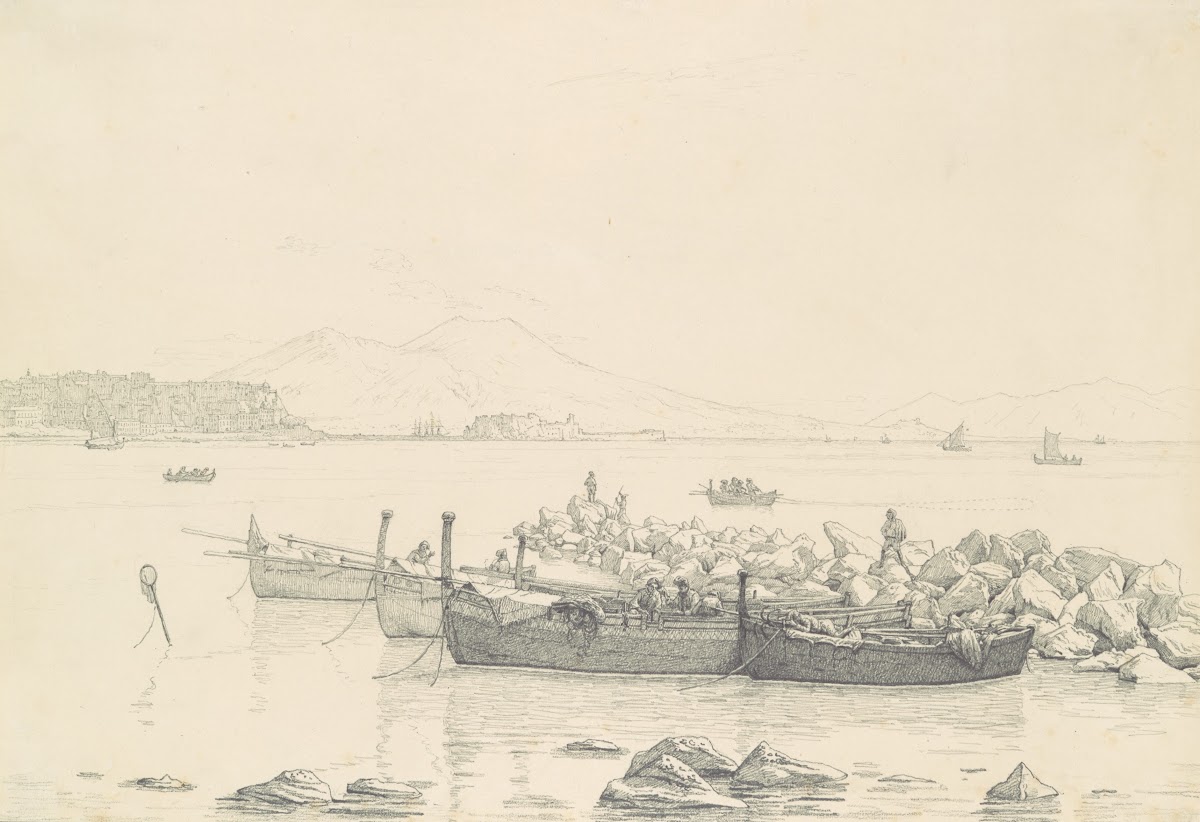 The Bay of Naples with Vesuvius in the Background 1843