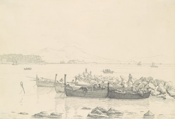 The Bay of Naples with Vesuvius in the Background 1843