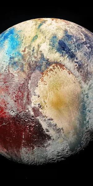 Planet, Space, Terrestrial Planet, Pluto, Space Art 8K Wallpaper Background