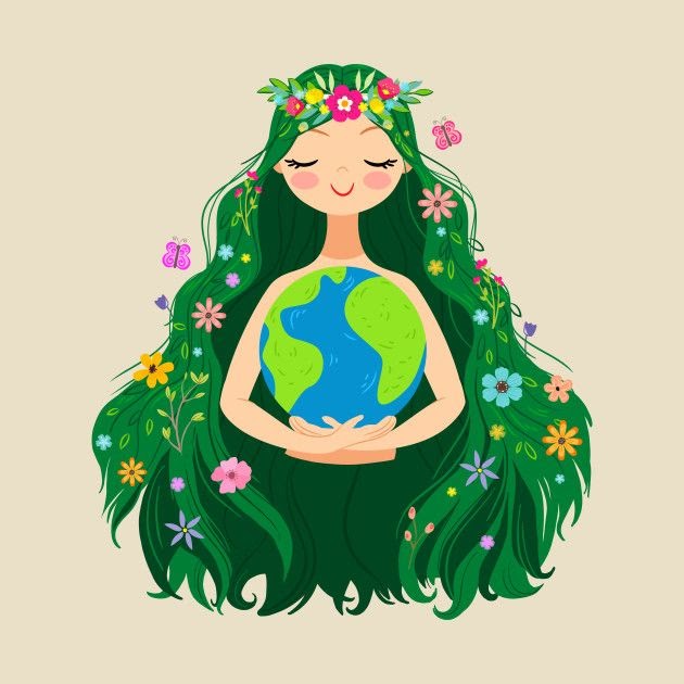 Mother Earth representation. National waste care day, Circular Economy, Women and Sustainability. CarbonEthics Indonesia
