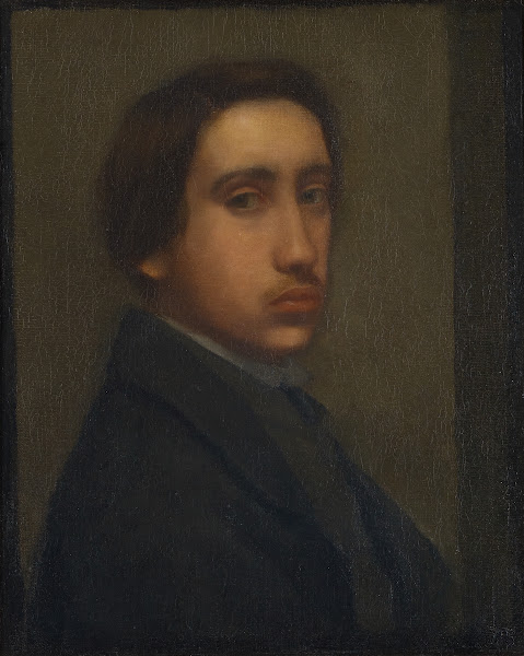 Degas à la redingote noire Self Portrait circa 1854 1855