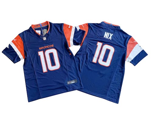 Men's Denver Broncos Bo Nix Nike Navy Alternate Vapor F.U.S.E. Limited Jersey.jpeg